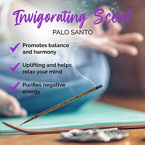 OneSoul Collection Palo Santo Incense Sticks Premium 1-Hour Burn Pack of 20
