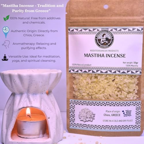 Mastihia Incense Resin Tears - Pure for Aromatherapy and Meditation