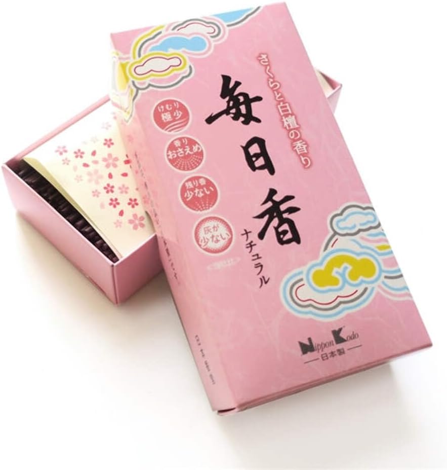 MAINICHI KOH Cherry Blossoms Sandalwood Incense 280 Sticks