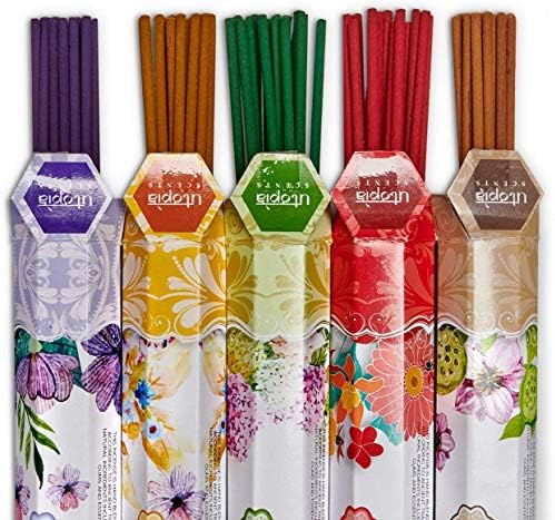 Utopia Scents Premium Incense Sticks Variety Pack 75 Sticks