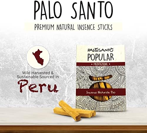 PALOSANTO - Organic Palo Santo Incense Sticks for Meditation and Stress Relief