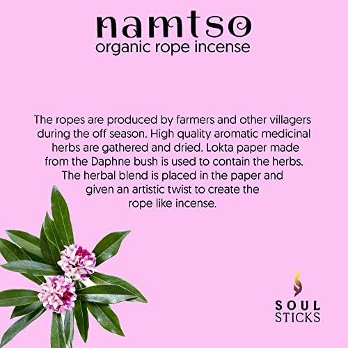 Soul Sticks Namtso Tibetan Handmade Rope Incense 20 Sticks Dragon Blood
