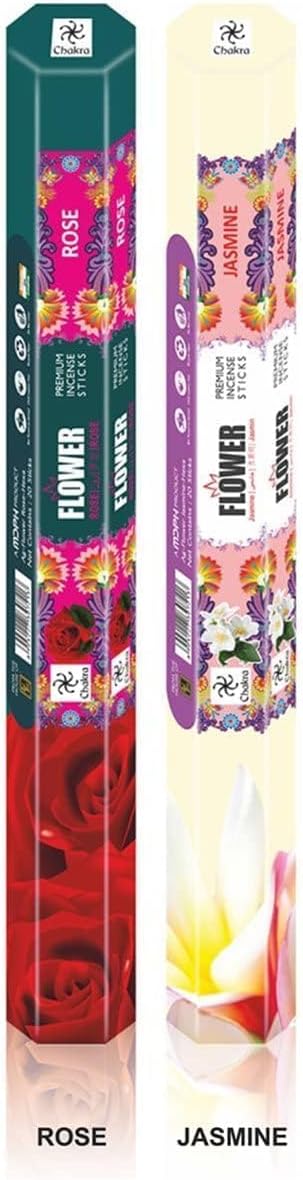 Chakra Premium Natural Incense Sticks - 6 Blossomy Scents