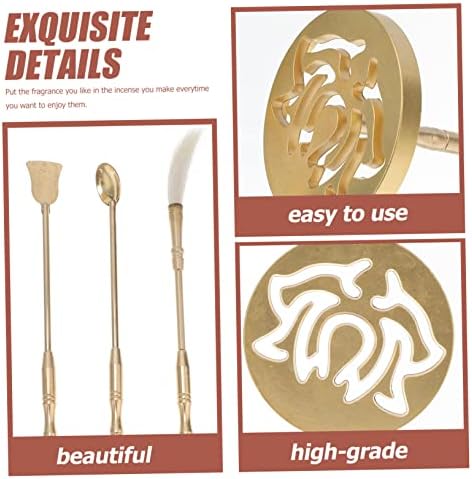 5Pcs Brass Incense Tools Kit for Making and Burning Incense