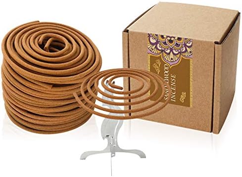 Sandalwood Incense Coils for Home and Temple Use
