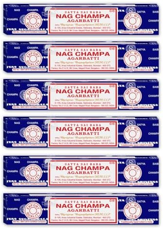 Satya Sai Baba Nag Champa Incense 15g x 12 Boxes 1