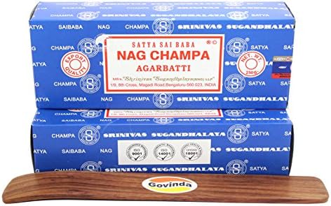 Govinda Nag Champa Argarbatti 500 Grams with Incense Holder