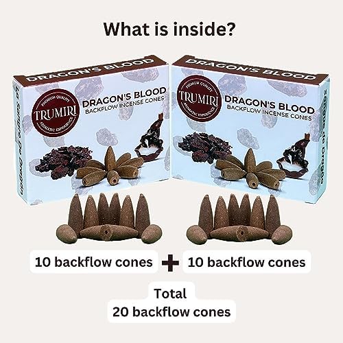 Dragons Blood Backflow Incense Cones Dual Pack