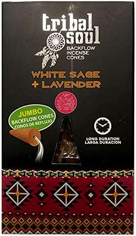 Tribal Soul Back Flow Incense Cones - 60 Cones with 6 Scents Sampler