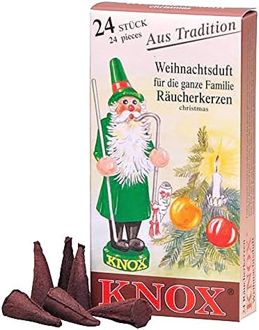 Knox Christmas Scent German Incense Cones for Holiday Smokers