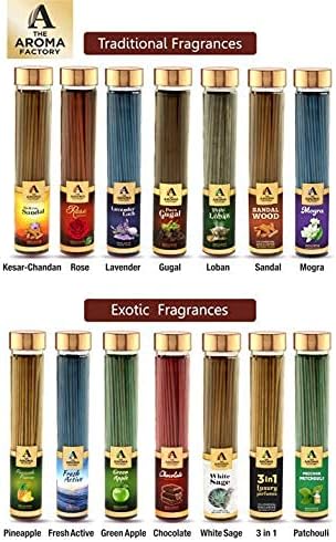 The Aroma Factory Organic Incense Sticks Set