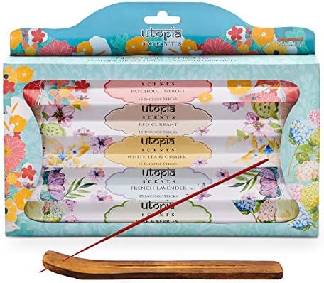 Utopia Scents Premium Incense Sticks Variety Pack 75 Sticks