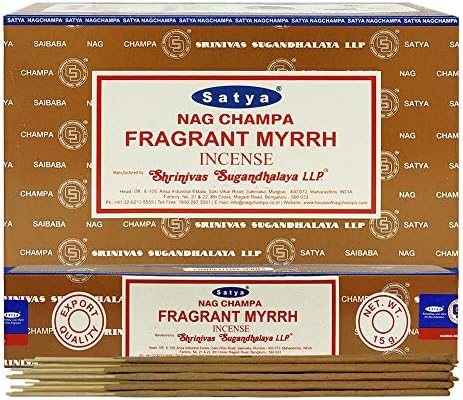 TRUMIRI Fragrant Myrhh Incense Sticks and Holder Bundle