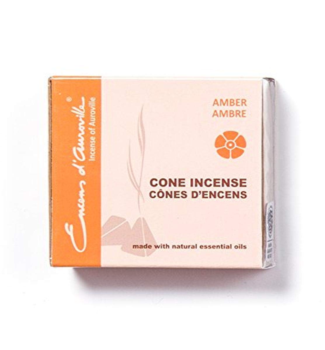 Maroma Eda Cone Incense Amber Gold 10 Count