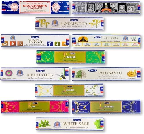Natures Own Incense Sticks 12 Boxes Variety Pack