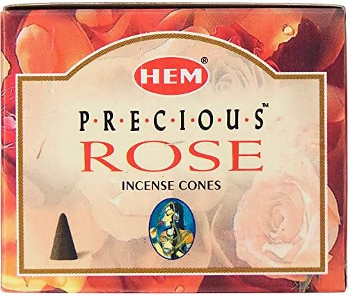 HEM Precious Rose Incense Cones Pack of 12