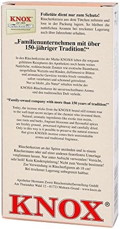 Knox Cinnamon Bark German Incense Cones Pack of 24