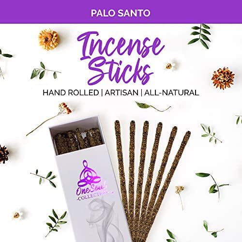 OneSoul Collection Palo Santo Incense Sticks Premium 1-Hour Burn Pack of 20