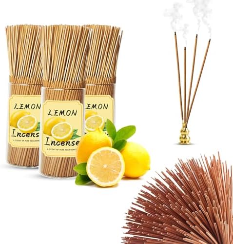 Lemon Bukhoor Incense Sticks 230 Pack - Perfect Gift For Relaxation And Meditation