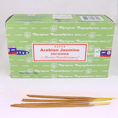 Satya Nag Champa Incense Sticks 12 Count Arabian Jasmine