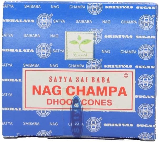 Giftbrit Satya Nag Champa Incense Cones 48 Pieces 4 Packs 1
