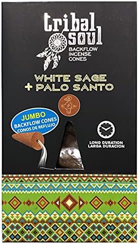 Tribal Soul Back Flow Incense Cones - 60 Cones with 6 Scents Sampler