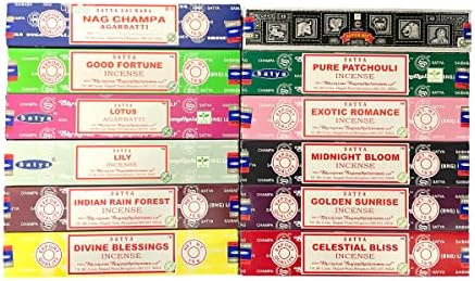 Satya Variety Pack 08 Set of 12 Incense Sticks
