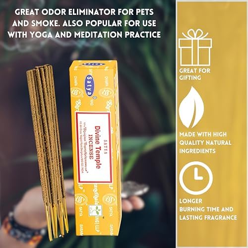 Satya Nag Champa Incense Sticks Divine Temple Edition