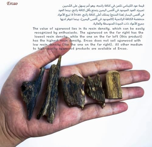 Premium Natural Agarwood Incense Block 20g - Upper Medium Grade