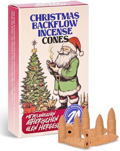 Christmas Scented Backflow Incense Cones 80 Total