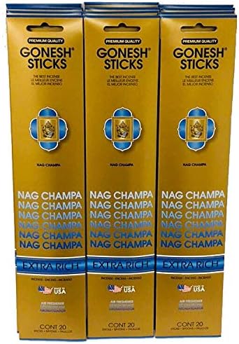 Gonesh Extra Rich Incense Sticks 12 Pack 240 Sticks