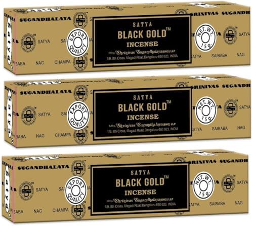 3 Packs Original Satya Nag Champa Incense Sticks