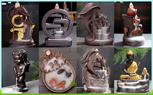 OWMMIZ 170 Pcs Backflow Incense Cones with 7 Natural Scents