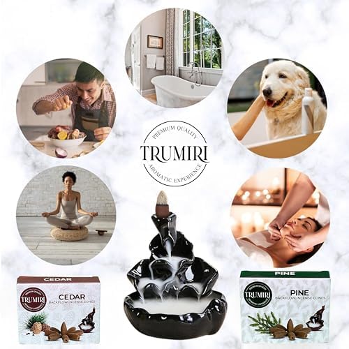 TRUMIRI Backflow Incense Cones - 20 Pack