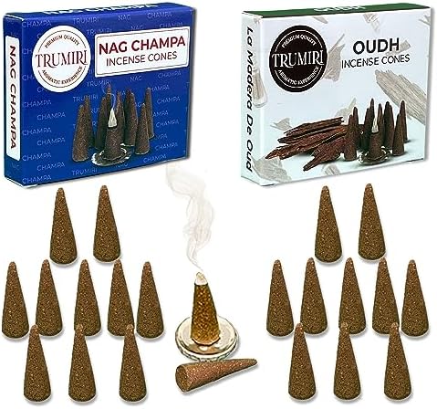 TRUMIRI Incense Cones - 20 Piece Combo Pack