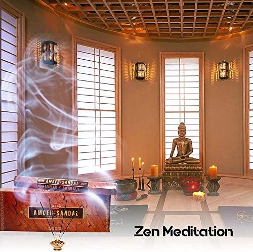 HEM Amber Sandal Incense Sticks 100 Pack