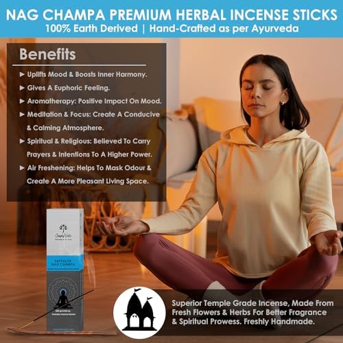 Simply Vedic Nag Champa Incense Sticks 250g with Holder 1