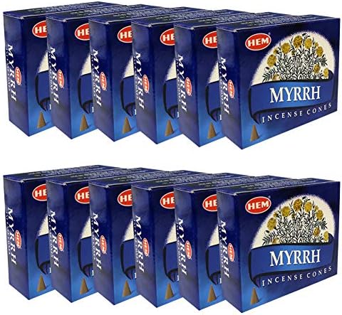 Trumiri Myrrh Incense Cones and Cone Burner Set