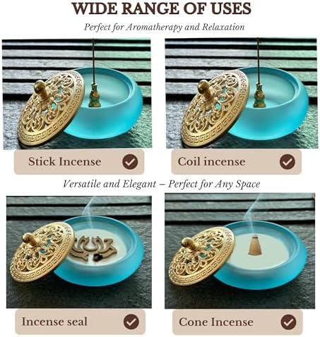 Powder Incense Burner Kit with Gift Box - Blue