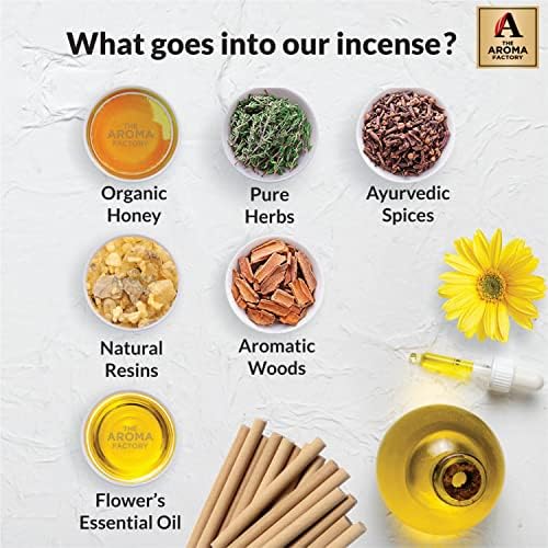 The Aroma Factory Organic Incense Sticks No Charcoal Set