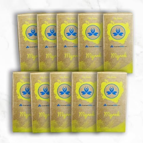 Zen Cones Myrrh Incense 10 Pack - Rich Warm Fragrance
