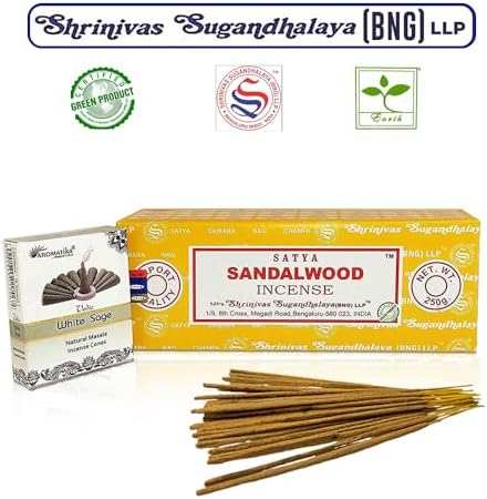 ARO VATIKA Satya Sai Baba Sandalwood Incense Sticks 250g