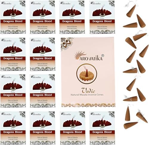 ARO VATIKA Vedic Dragons Blood Natural Incense Cones