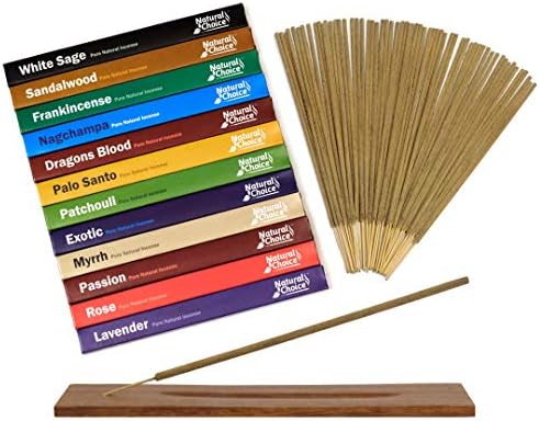 Natural Choice Incense Gift Pack with 12 Fragrances