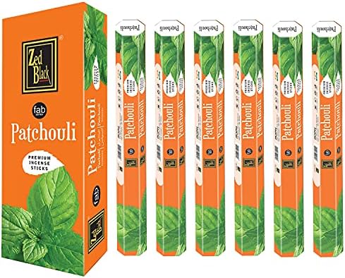 ZED BLACK Premium Patchouli Incense Sticks - 120 Total