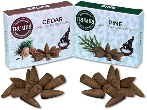 TRUMIRI Backflow Incense Cones - 20 Pack
