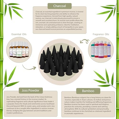 Dragons Blood Charcoal Incense Cones 1 Handmade