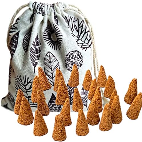 Worldly Finds Palo Santo Cones 48 Pack with Storage Bag