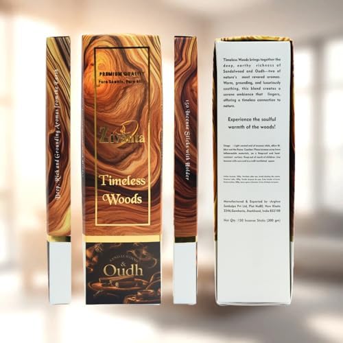 Zivanta Timeless Wood Incense Sticks Oudh Sandalwood Blend