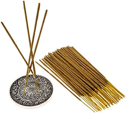 Nag Champa Incense with Tibetan Burner Holder - 100 Grams